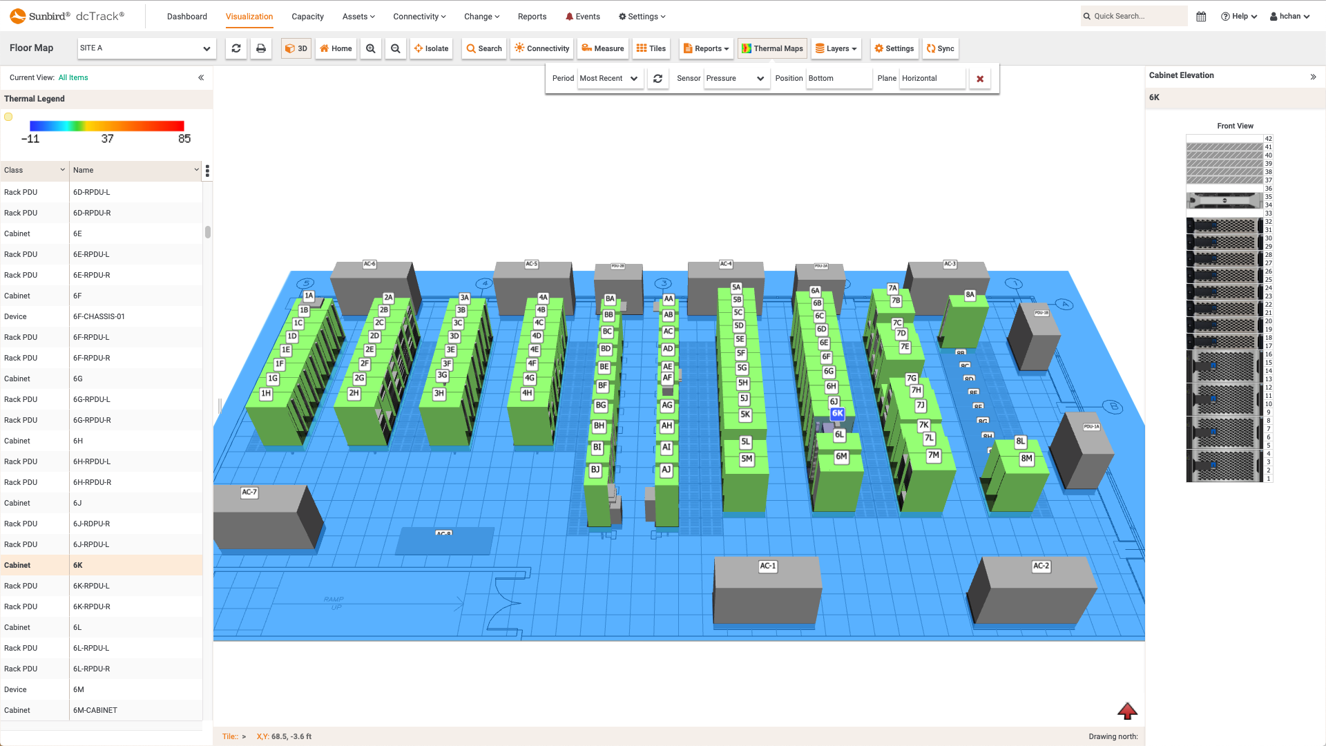 Screenshot of Pressure Map Time Lapse Video